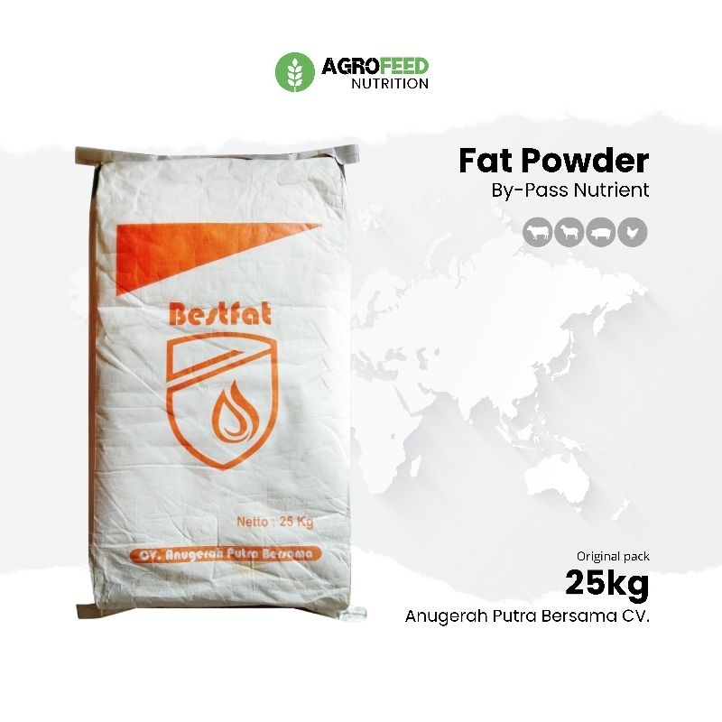 FAT POWDER Bergafat /kg Crude Palm Oil Energi Metabolisme Pakan Alternatif Ayam & Unggas