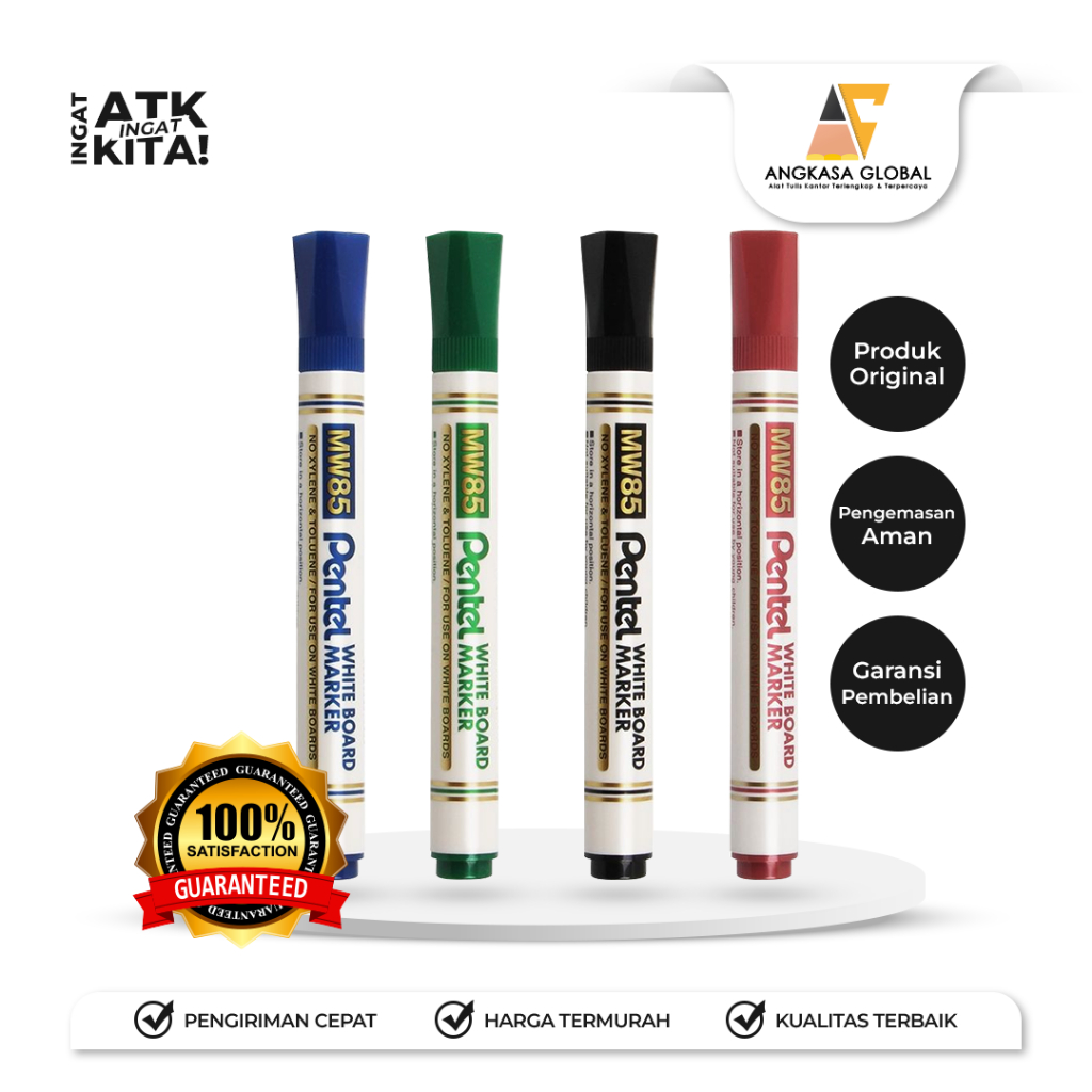 

PENTEL SPIDOL PAPAN TULIS/ WHITEBOARD MARKER MW85 (1PC)