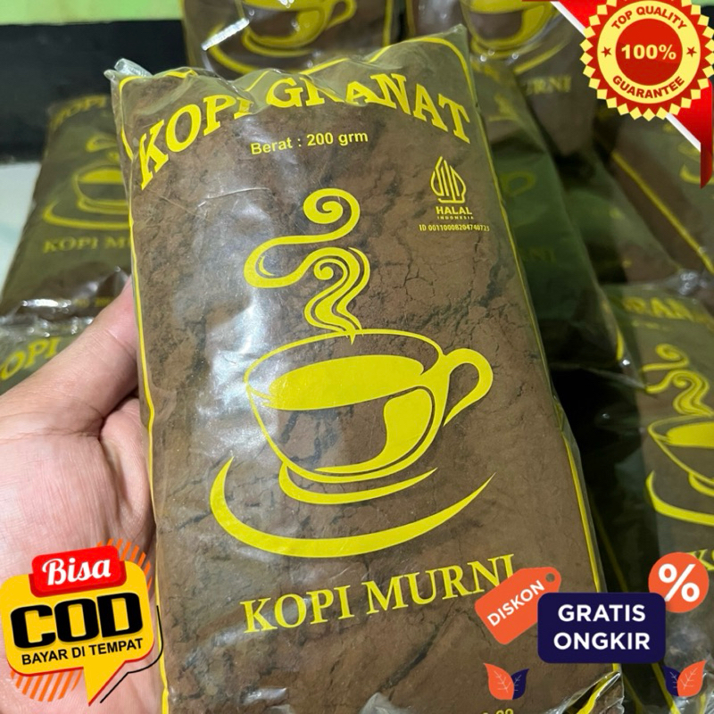 

Kopi Granat asli Sarang | Kopi lelet Hitam murni