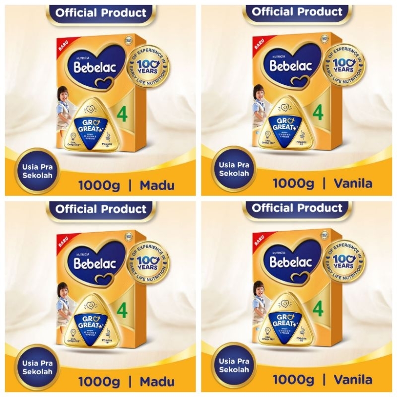 BEBELAC 4 MADU VANILLA 1KG PRA SEKOLAH 3-6TH