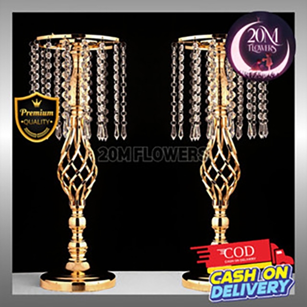 COD VAS STANDING AKRILIK WAJIK BAHAN LOGAM BESI KRISTAL - VAS UNTUK BUNGA DEKORASI RUANG TAMU - HIAS