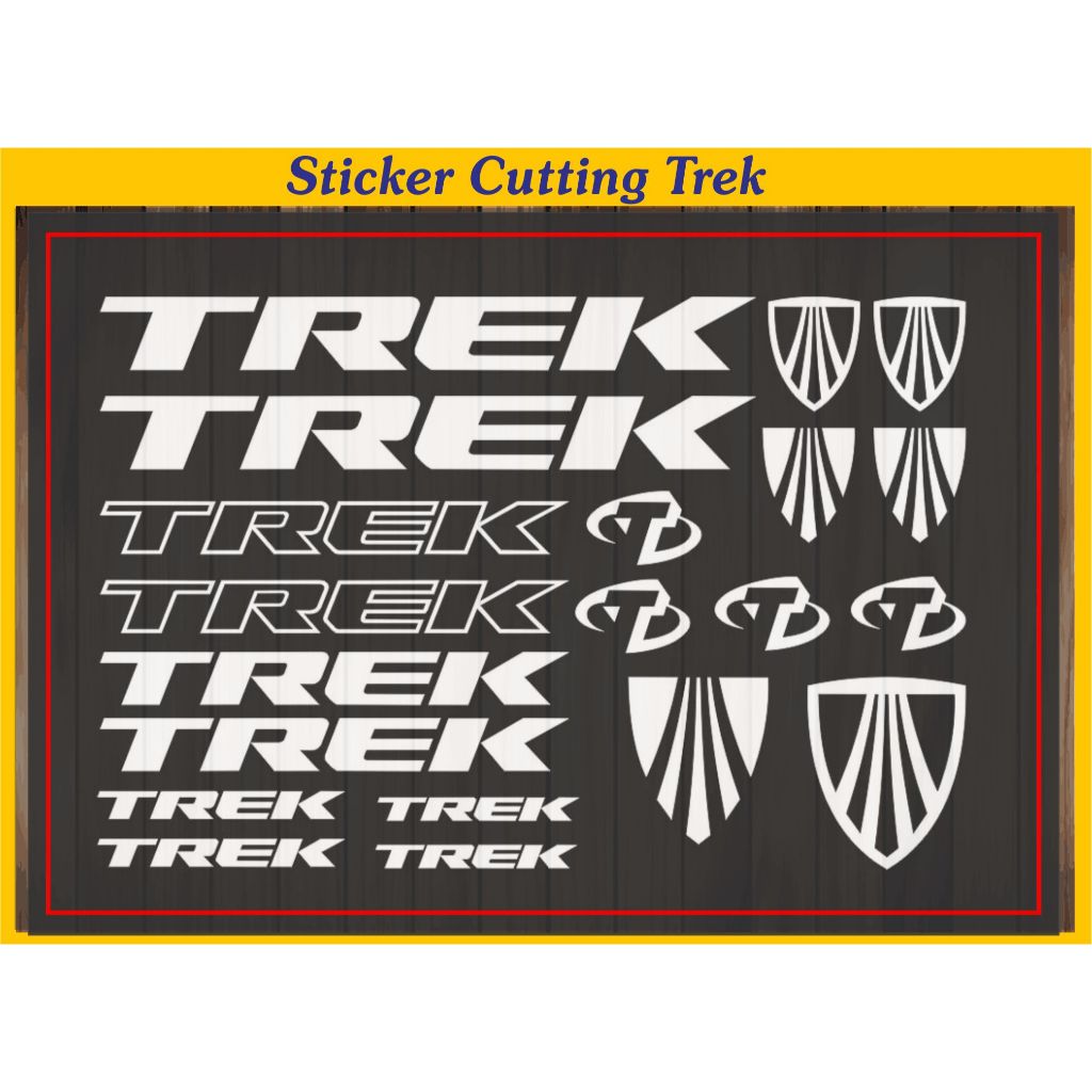 STICKER CUTTING MTB TREK STICKER FRAME SEPEDA TREKDEPEDA GUNUNG