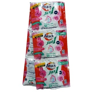 Attack Jaz1 Detergen Cair Sachet 1 Renceng isi 12 Sachet Jazz1 Liquid
