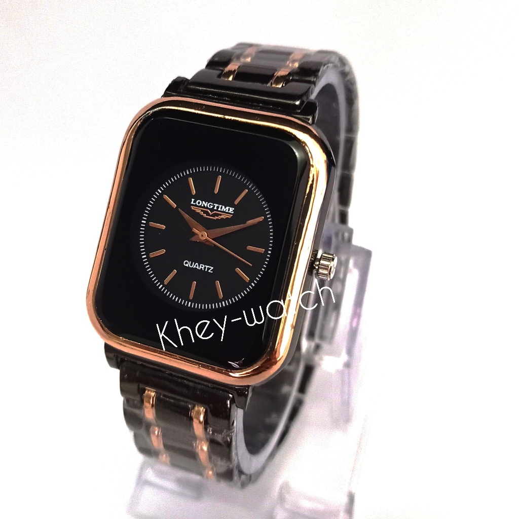 Jam Fashion Pria Elegan Terlaris,Jam Tangan Rantai Kotak Pria Keren Murah Kekinian,Jam Cowok Rantai