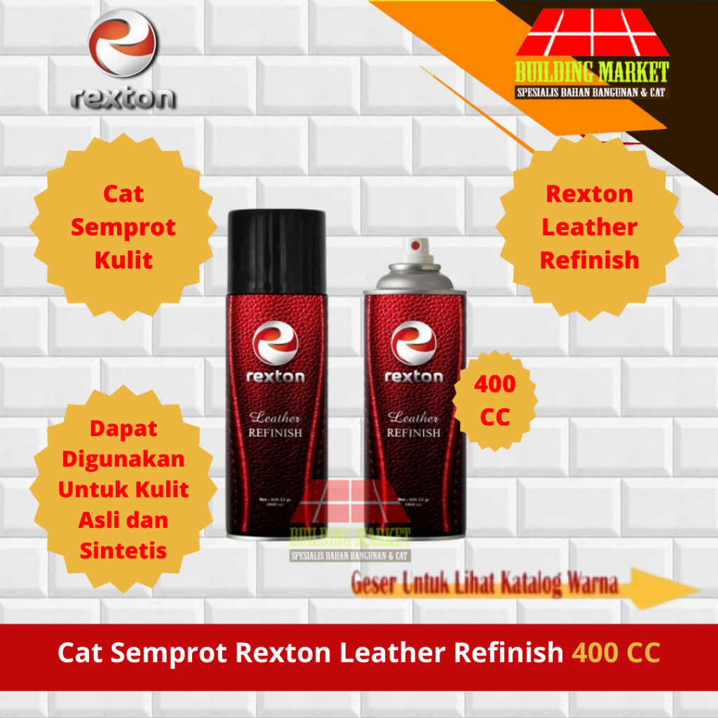 CAT SPRAY REXTON CAT SEMPROT KULIT REXTON REFINISH LEATHER 400 CC