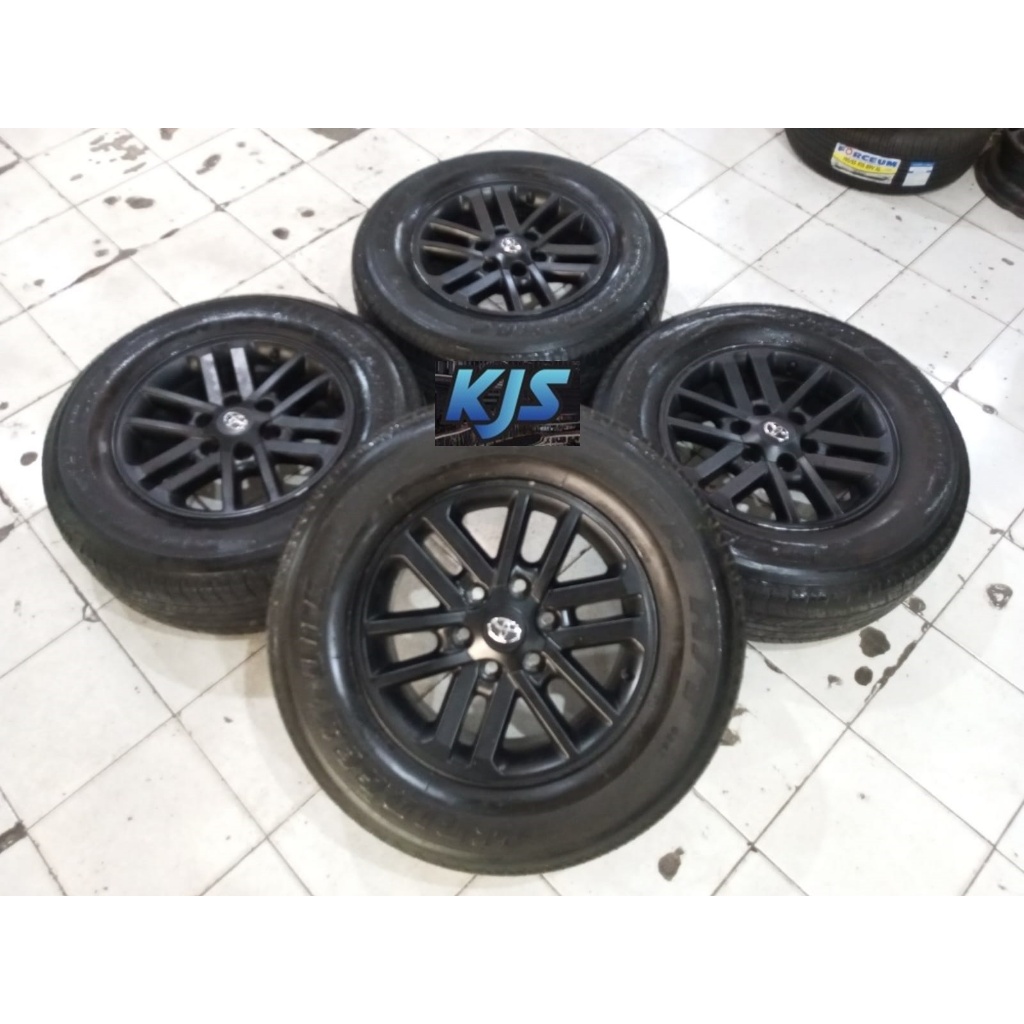 Velg Mobil Copotan Bekas R17 Original Toyota Fortuner Pcd 6x139 + Ban Bonus Ring 17 Bisa Buat Hilux 