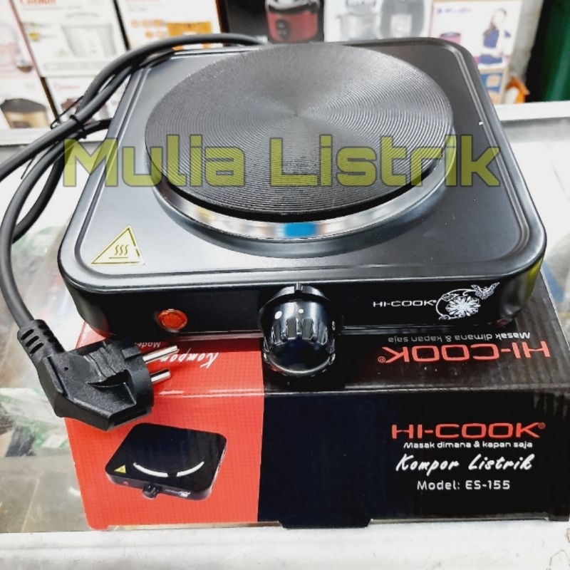 Kompor Listrik Hi-Cook ES-155 Portable 600Watt, Praktis & Hemat Energi