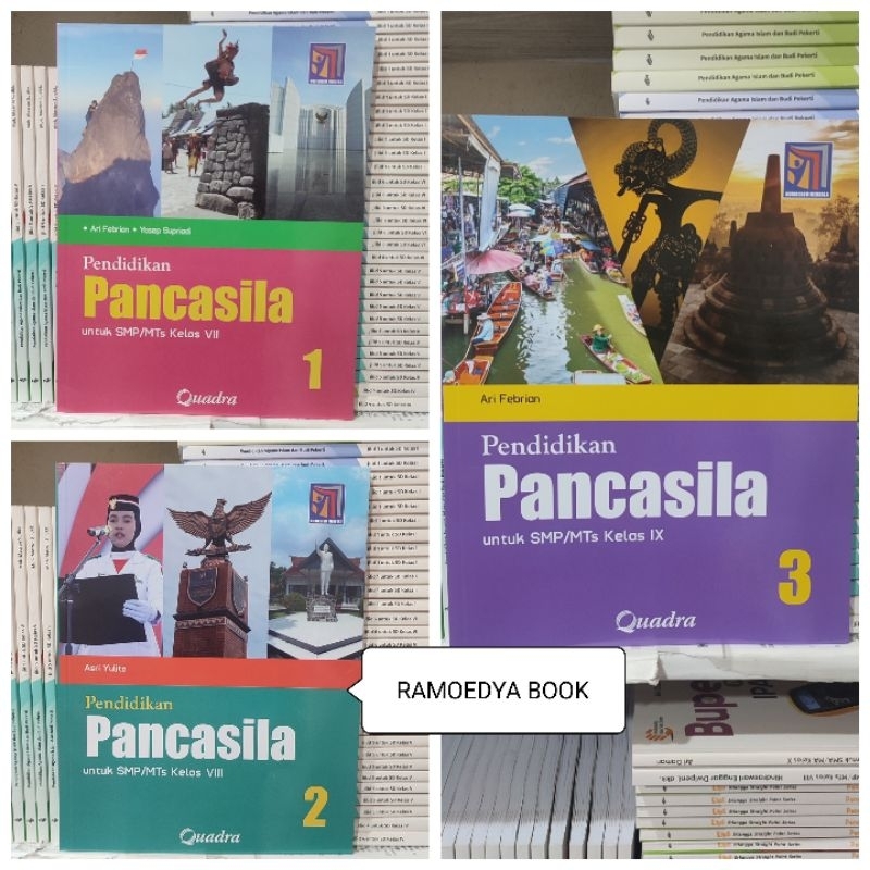 Buku PPKN Revisi SMP/MTs kelas 7,8,9 Kurikulum Merdeka Quadra
