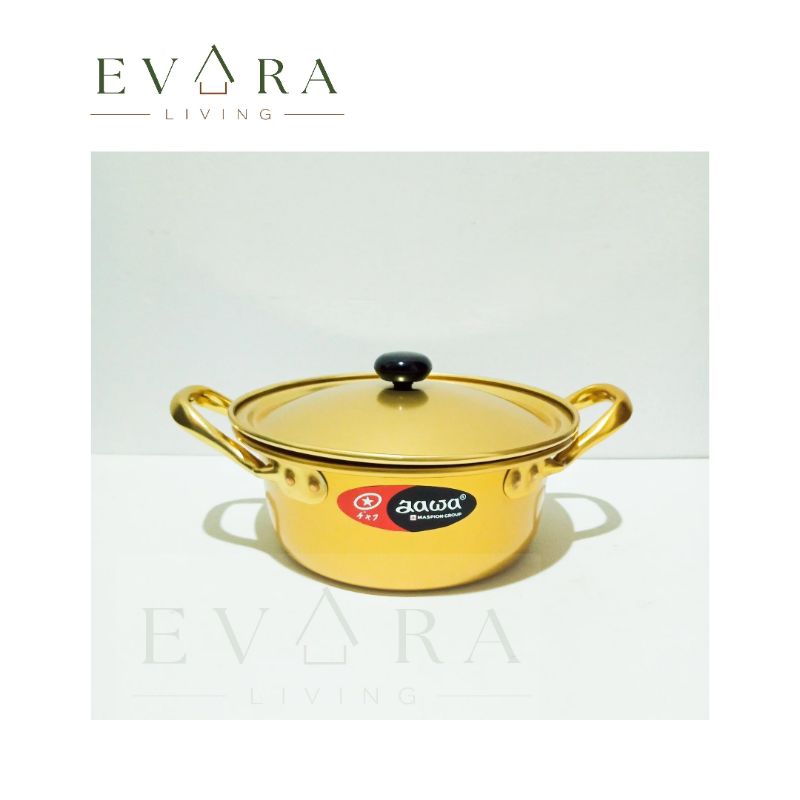 Panci emas stamp 16 cm/panci emas korea/panci ramen/panci mie