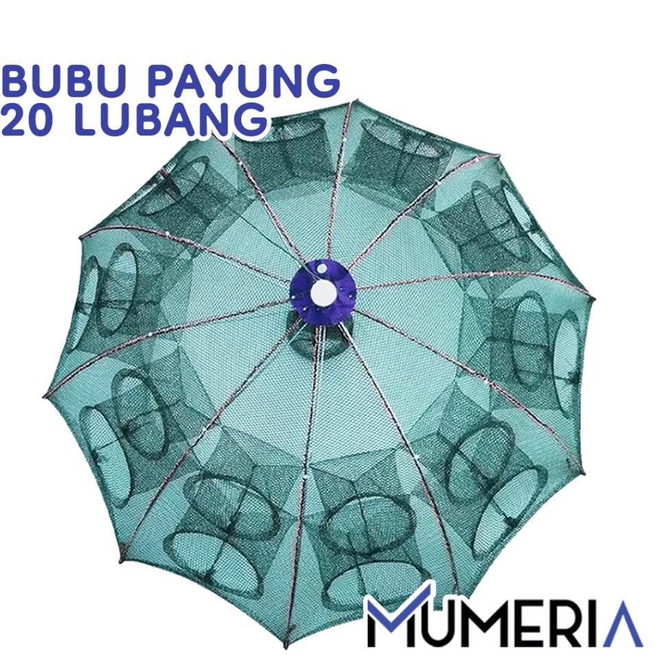 Murah Terkeren  Perangkap Bubu Payung 2 Lubang Alat Jaring Pancing Jala Ikan Udang Kepiting Lele Lob