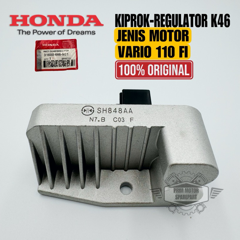 KIPROK REGULATOR ORIGINAL K46 VARIO 110 FI KUALITAS 100% ASLI HONDA AHM