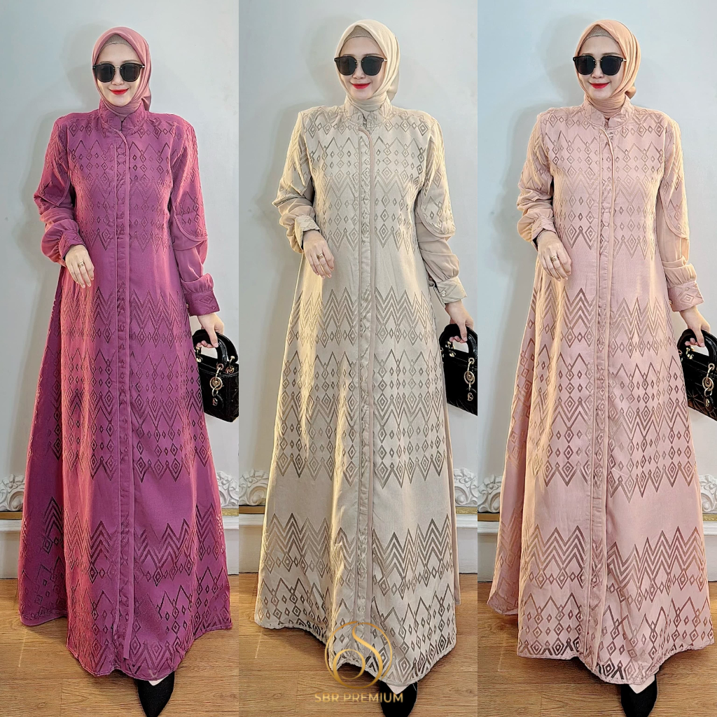 Darna Dress By SBR PREMIUM gamis Burnout Premium dress sbr terbaru