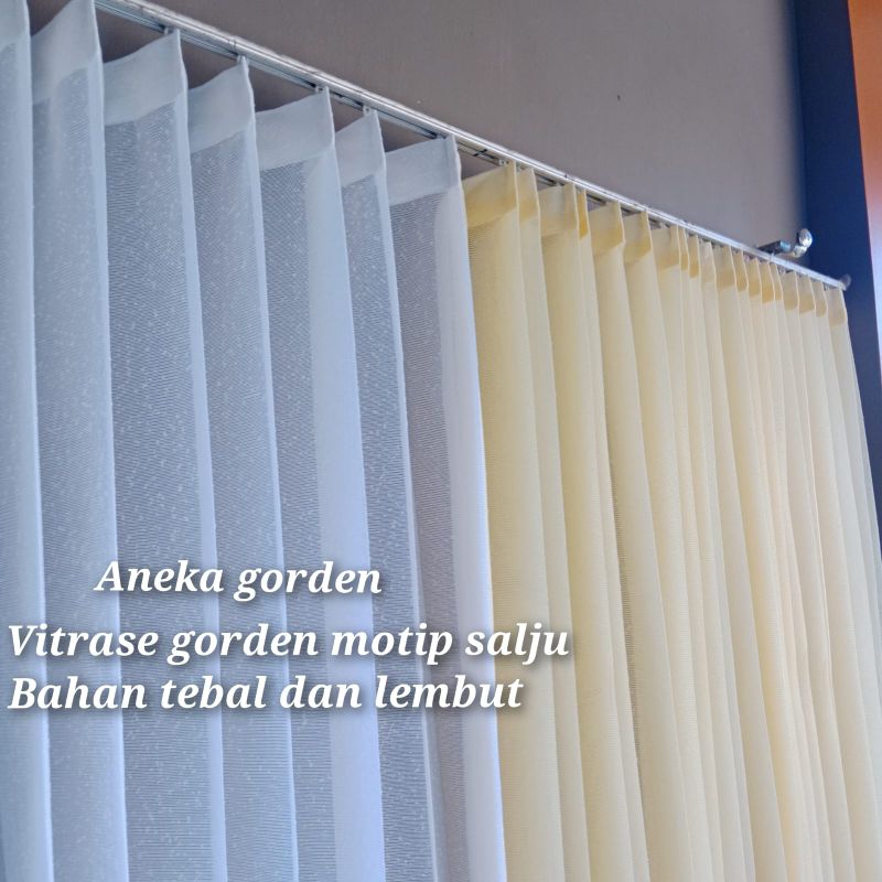 Vitrase Gorden Polos Vitrase Gorden Siang Vitrase Transparan Motif Salju