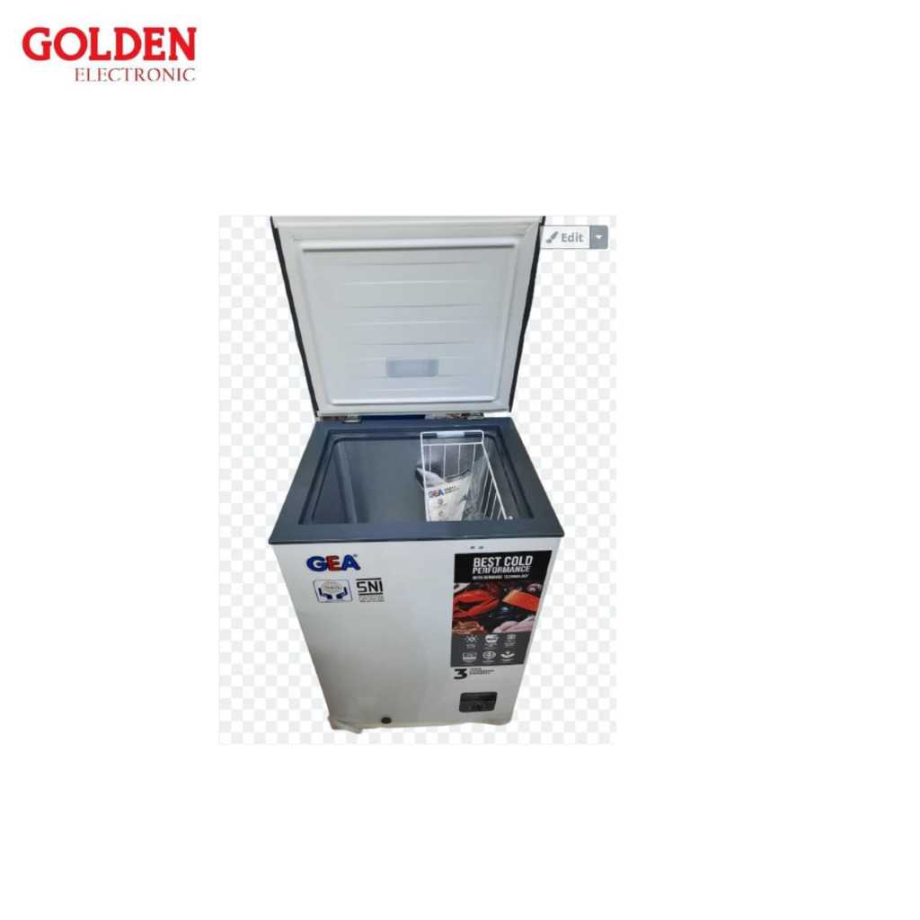 GEA AB 108 R CHEST FREEZER BOX 100L LEMARI PEMBEKU 100 LITER BY GEA