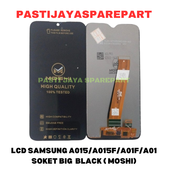 LCD TOUCHSCREEN SAMSUNG A015/A015F/A01F/A01 SOKET BIG  BLACK