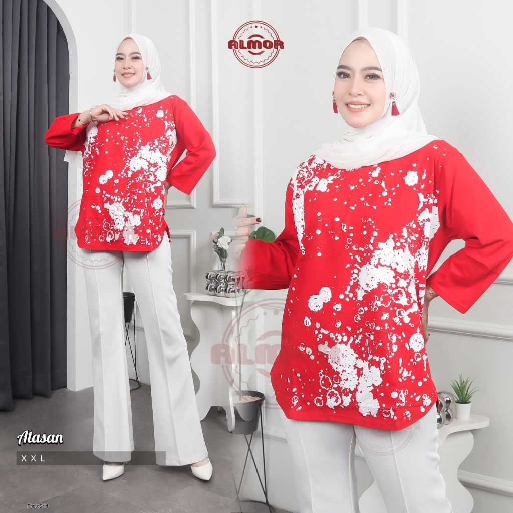 ATASAN OVERSIZE INDONESIA VER 4 - KAOS MERAH PUTIH PREMIUM / ATASAN 17 AGUSTUS / ATASAN MERAH PUTIH 