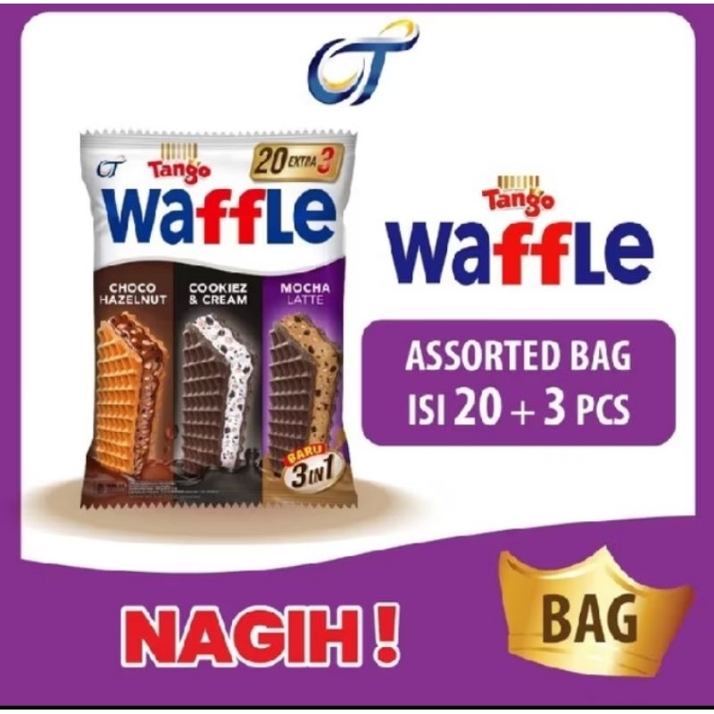 

Tango Wafle Choco Hazelnut Assorted Bag 240Gr Kemasan besar