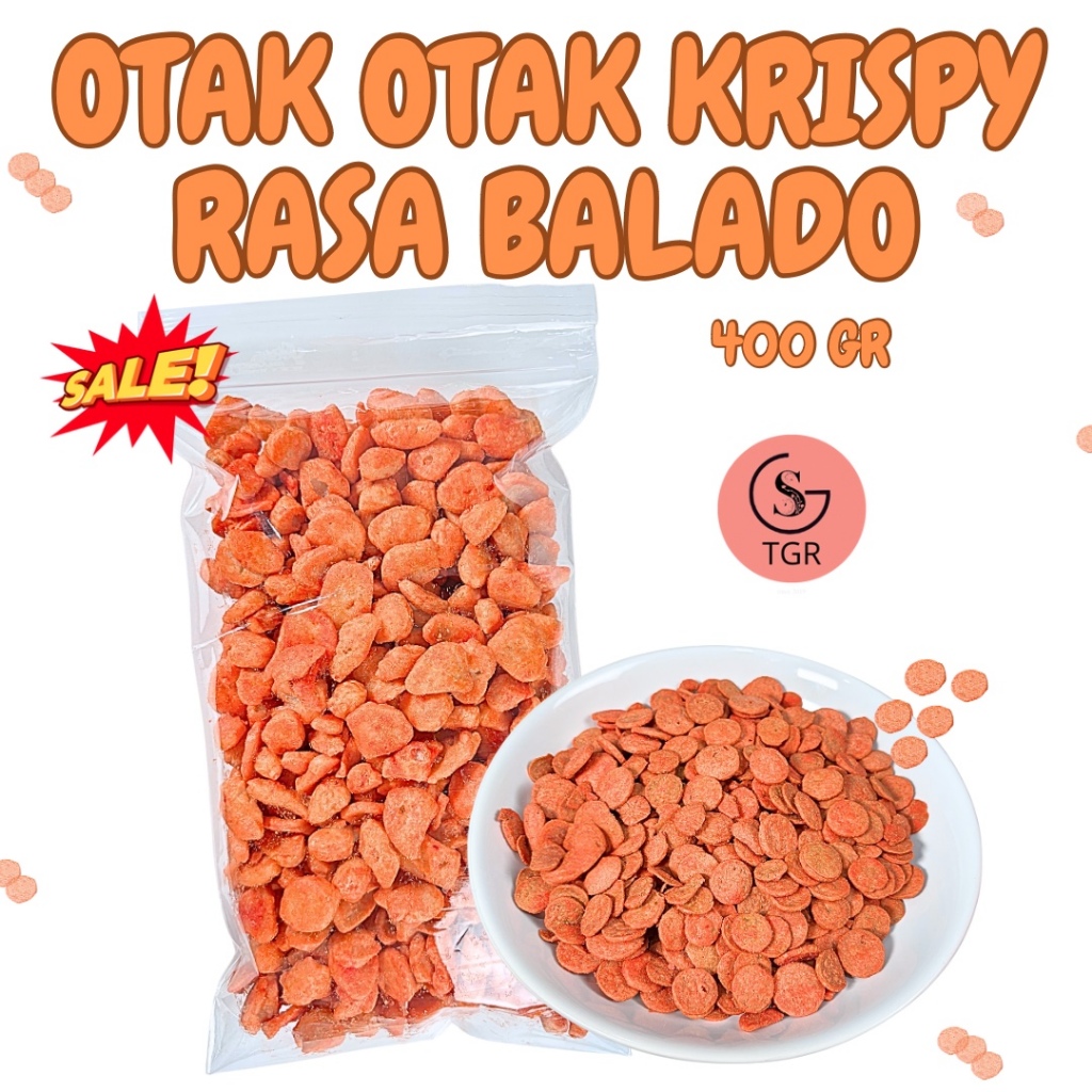 

CEMILAN OTAK OTAK KRISPY VARIAN BALADO MANIS - 400GR - GST
