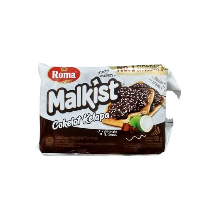 

Roma Malkist Coklat Kelapa 95 gr 1 Dus