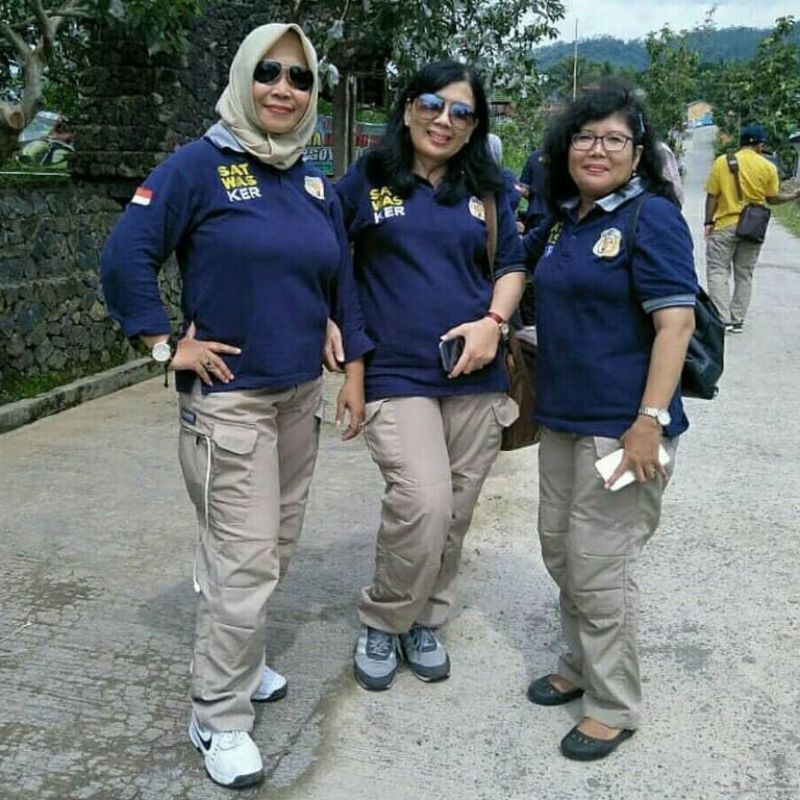 BIG SIZE Celana Tactical Wanita | Celana Panjang Tactical Cewek | Celana Lapangan Outdoor Banyak Sak
