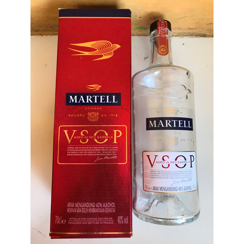 botol bekas minuman  Martell botol antik botol unik pajangan botol hiasan