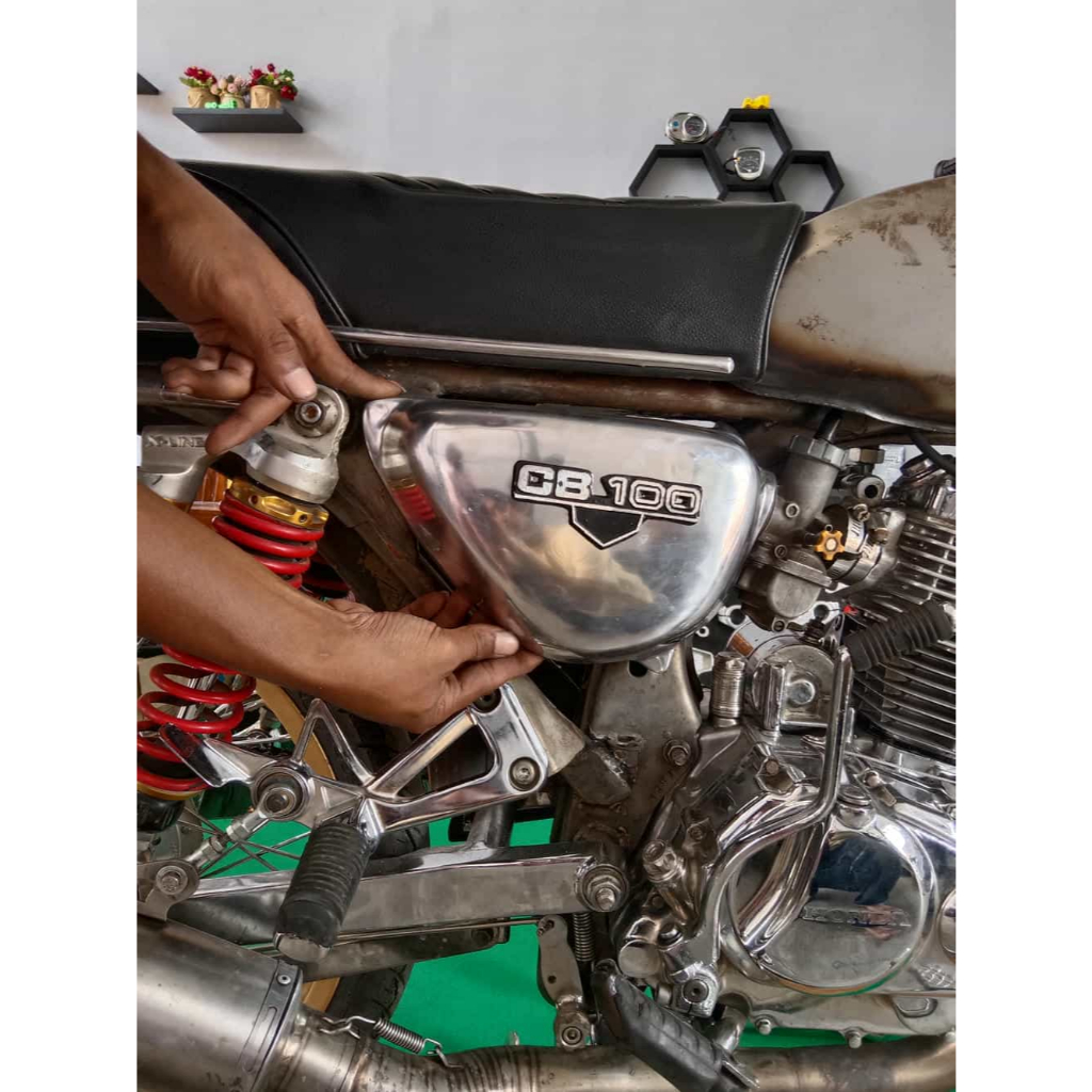 Box Aki Honda CB 100 Bok Accu Tangki CB100 Bahan Almunium