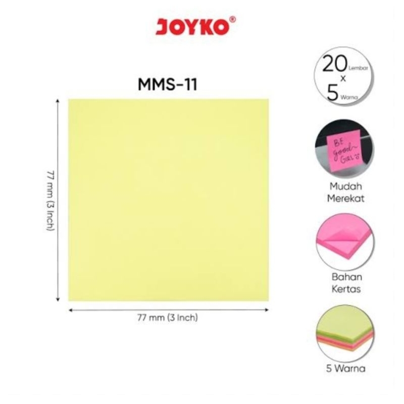 

RB (12 Pcs) Memo Stick Joyko MMS-11