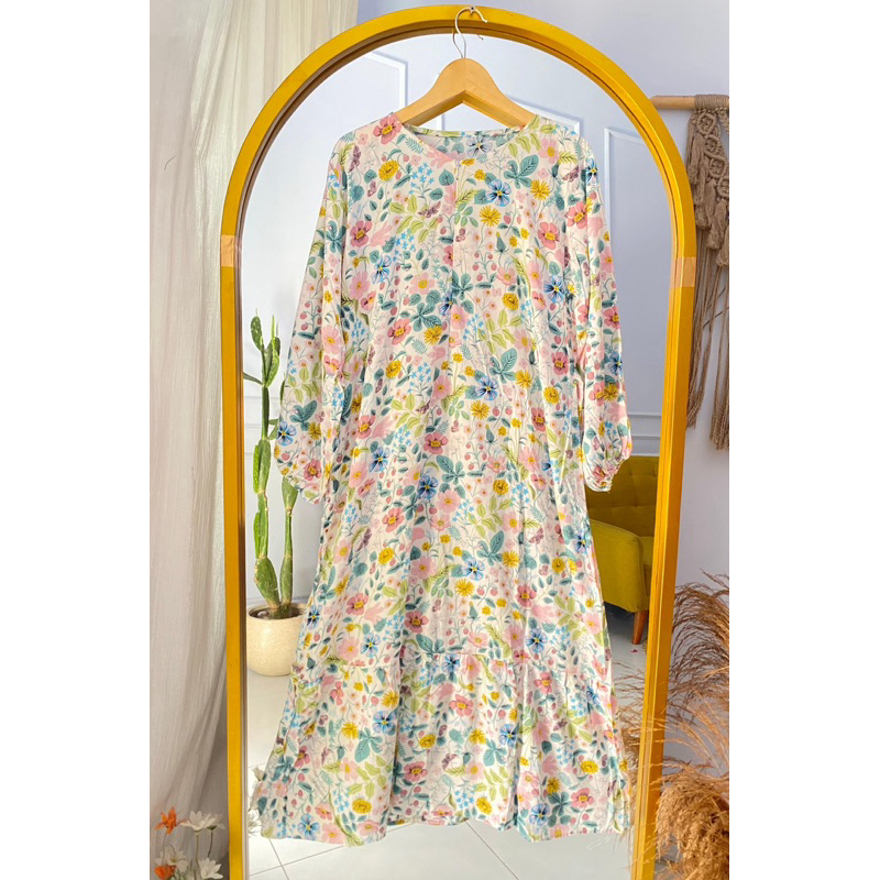 GAMIS MOTIF RAYON // DASTER LENGAN PANJANG MOTIF TERBARU // GROSIR DASTER