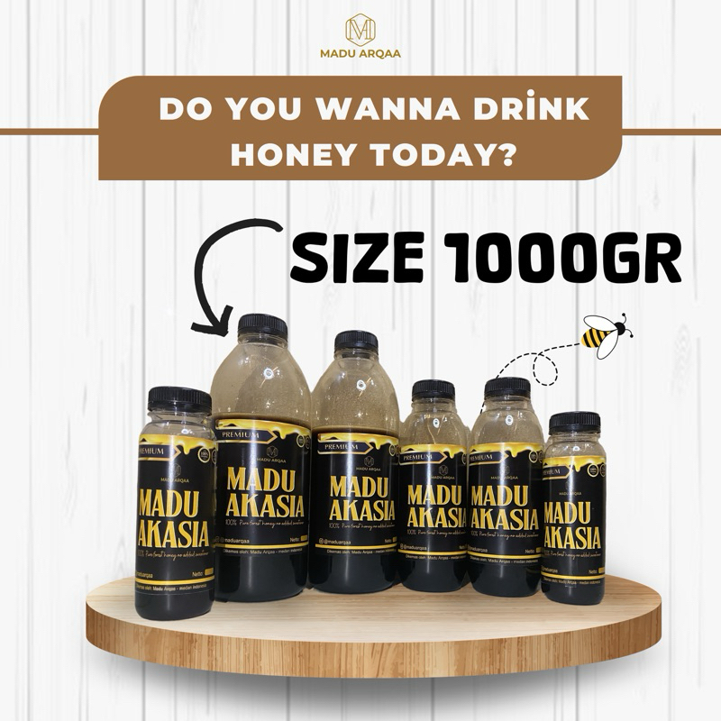 

Madu Arqaa-madu hutan akasia-size 1000gr-madu asli dan murni 100%