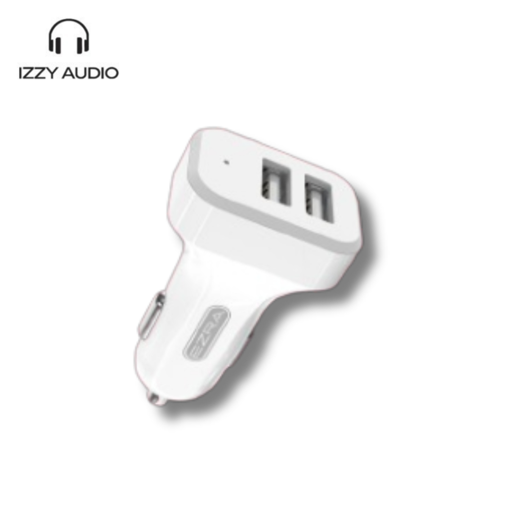 IZZY x Ezra CR-06 Car Charger  Mobil Dual USB Port 2.1A Fast Charging