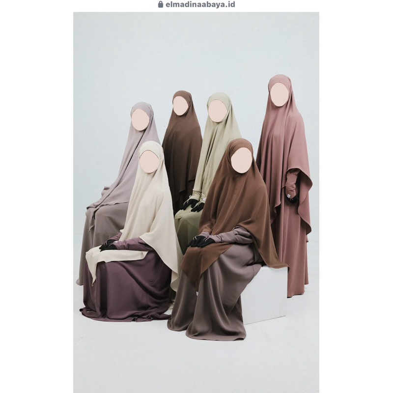 luna abaya dan noa jilbab by elmadina