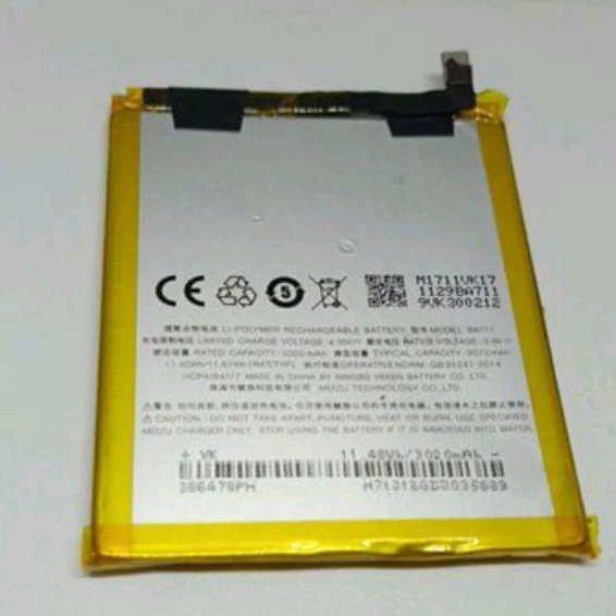 Baterai batrai Meizu M6 BA711 BA 711 Batre Meizu m711H Original Copotan