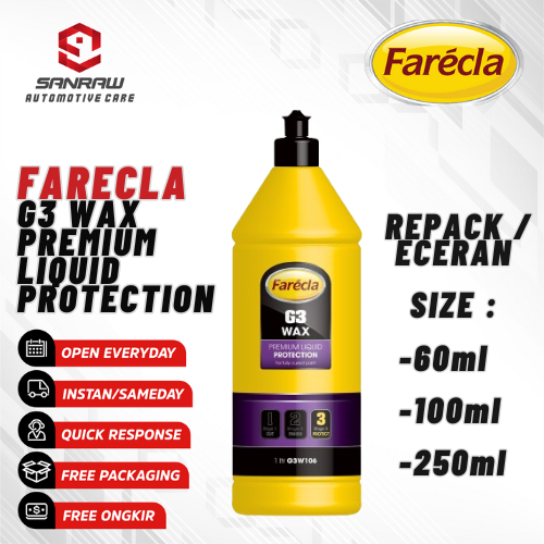 Farecla G3 Wax Premium Liquid Protection, Pengkilap Bodi Mobil Motor Proteksi Cat Kendaraan