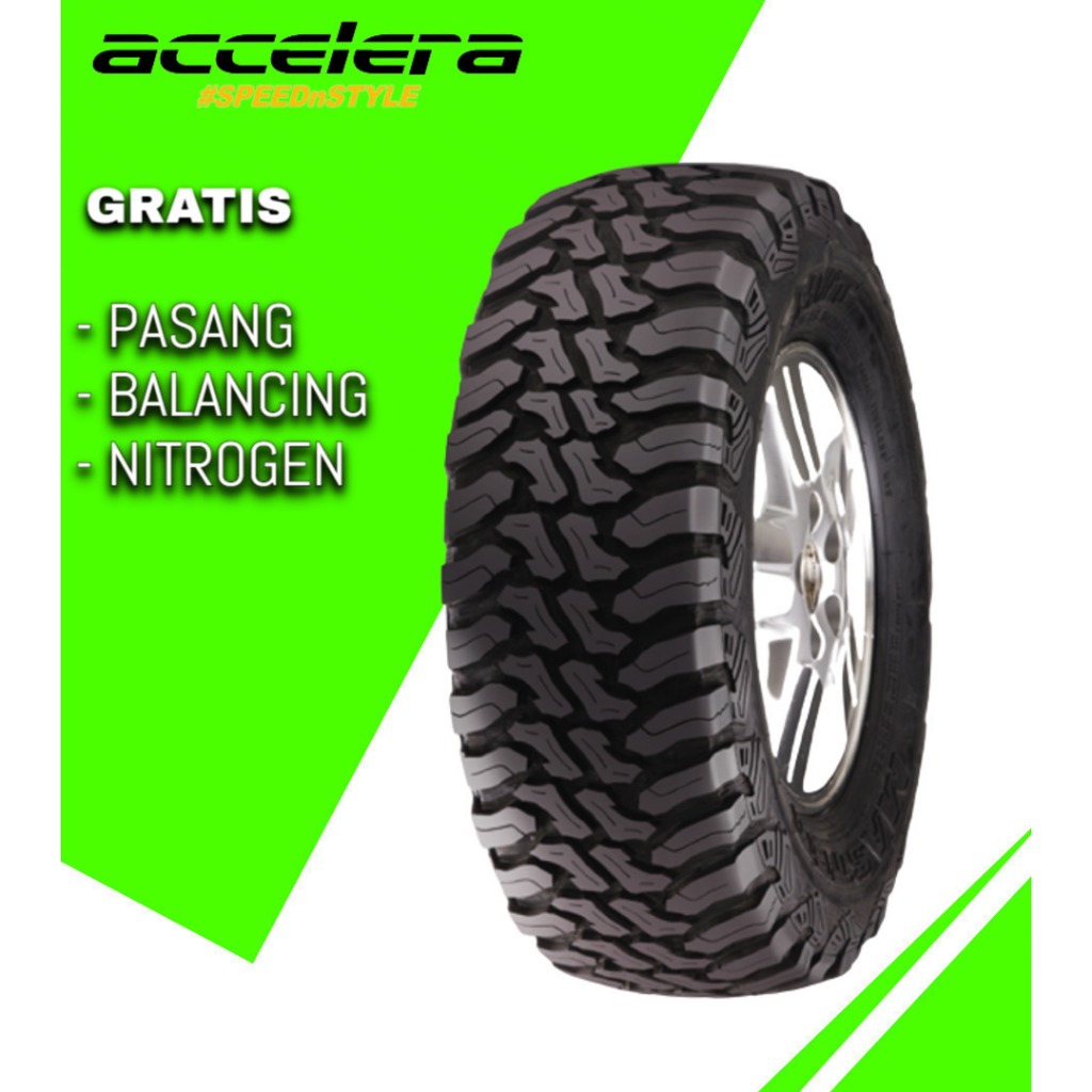 Ban Mobil ACCELERA M/T-01 33 12,5 R20  Terlaris 33 R15 Ban Mobil Offroad