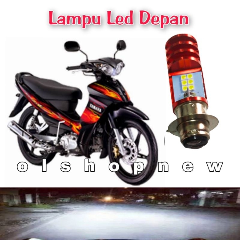 Lampu Led Depan AC DC Motor Yamaha Jupiter Burhan MX Z Cahaya Putih Terang