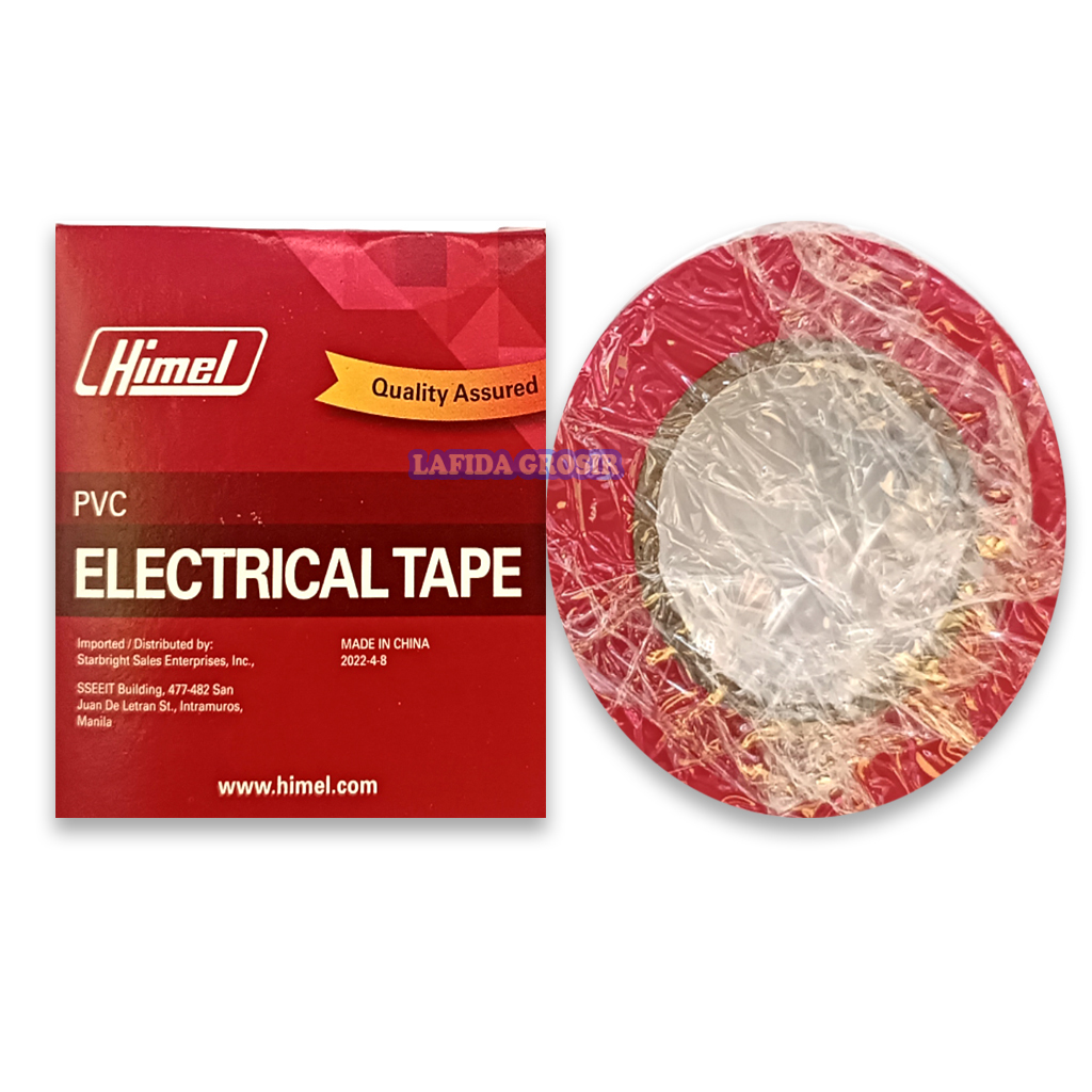 [ ORIGINAL ] Isolasi Listrik Warna Merah Electrical Tape Himel