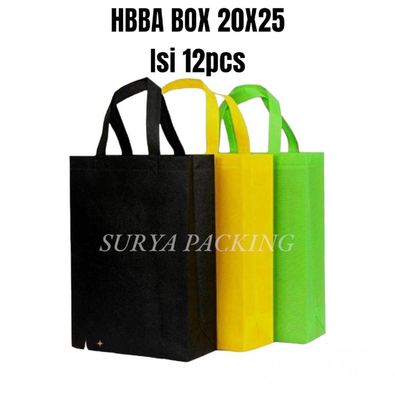 

•Lusinan•Tas Tali press Goodiebag hendle Box press 20x25 isi 12pcs