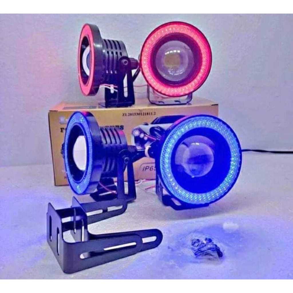 FOGLAMP ANGEL EYES MOBIL UNIVERSAL RING BIRU MERAH KUNING PUTIH