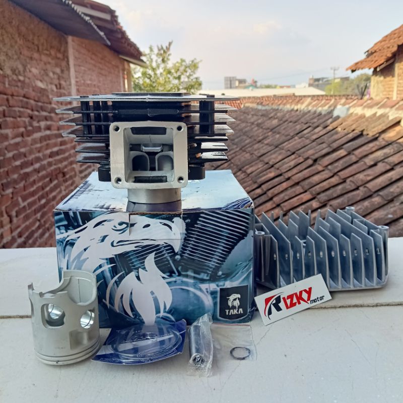 Blok Boring Porting RX King Taka Seri Y1 Sudah Porting Satu Paket Head Y125Z 125Z Malaysia Sudah Squ