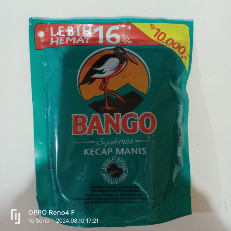 

Kecap Manis Bango 280g