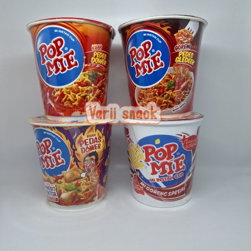 

Pop Mie Mi Instan Cup Varian Pedas Net 75 g Pedas Gledek