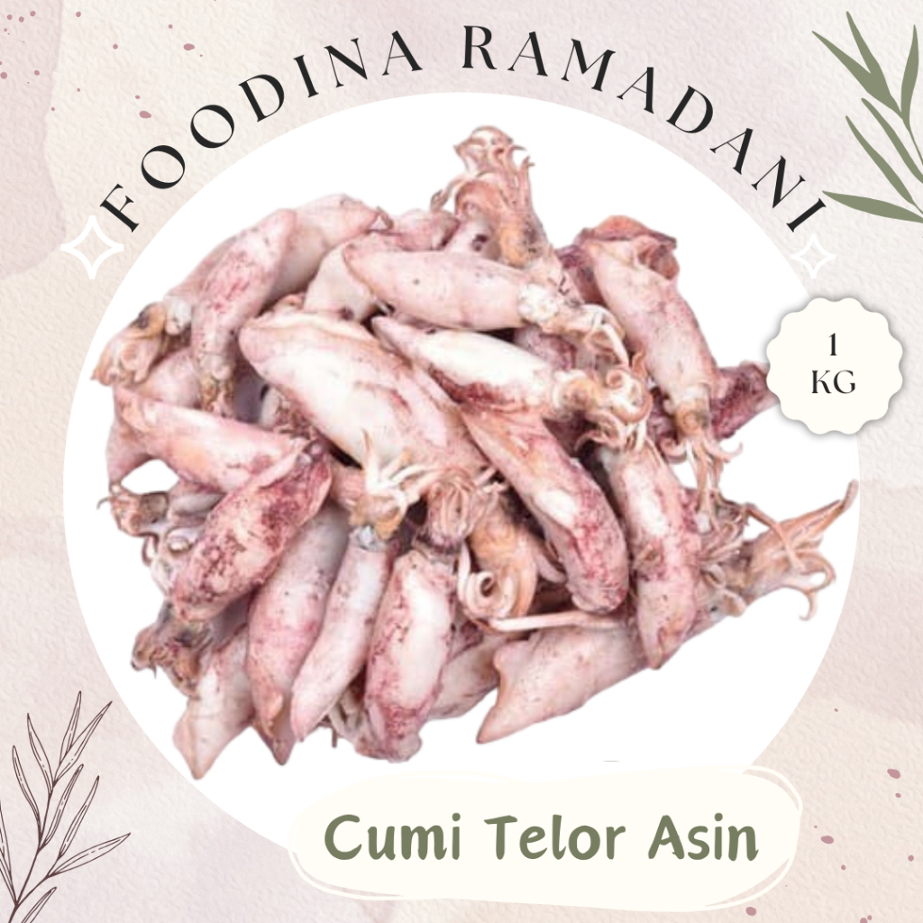 

CUMI TELOR Asin - Salted Squid Fresh [ Berat 1.000gr ] Harga Per KG