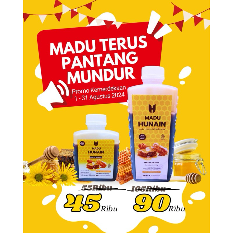

PROMO KEMERDEKAAN Madu Hunain Madu Akasia Crassicarva