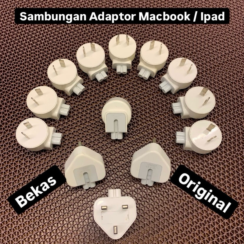 AC PLUG ADAPTOR / SAMBUNGAN ADAPTER MACBOOK SECOND ORIGINAL