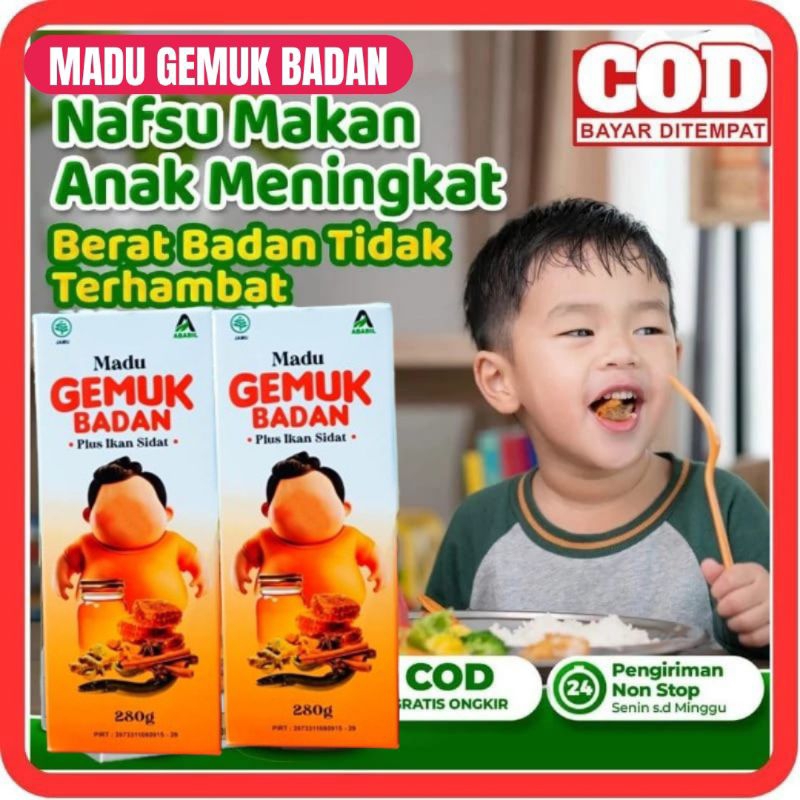 MADU GEMUK BADAN ABABIL 280 GR - MADU GEMUK BADAN ABABIL MADU GEMUK ANAK MADU PENGGEMUK BADAN MADU G
