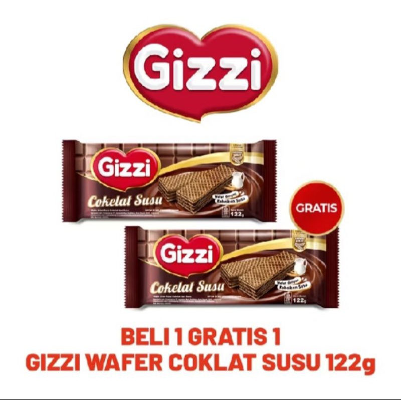 

(Beli 1 Gratis 1) Wafer Gizzi 122gr By Kapal Api