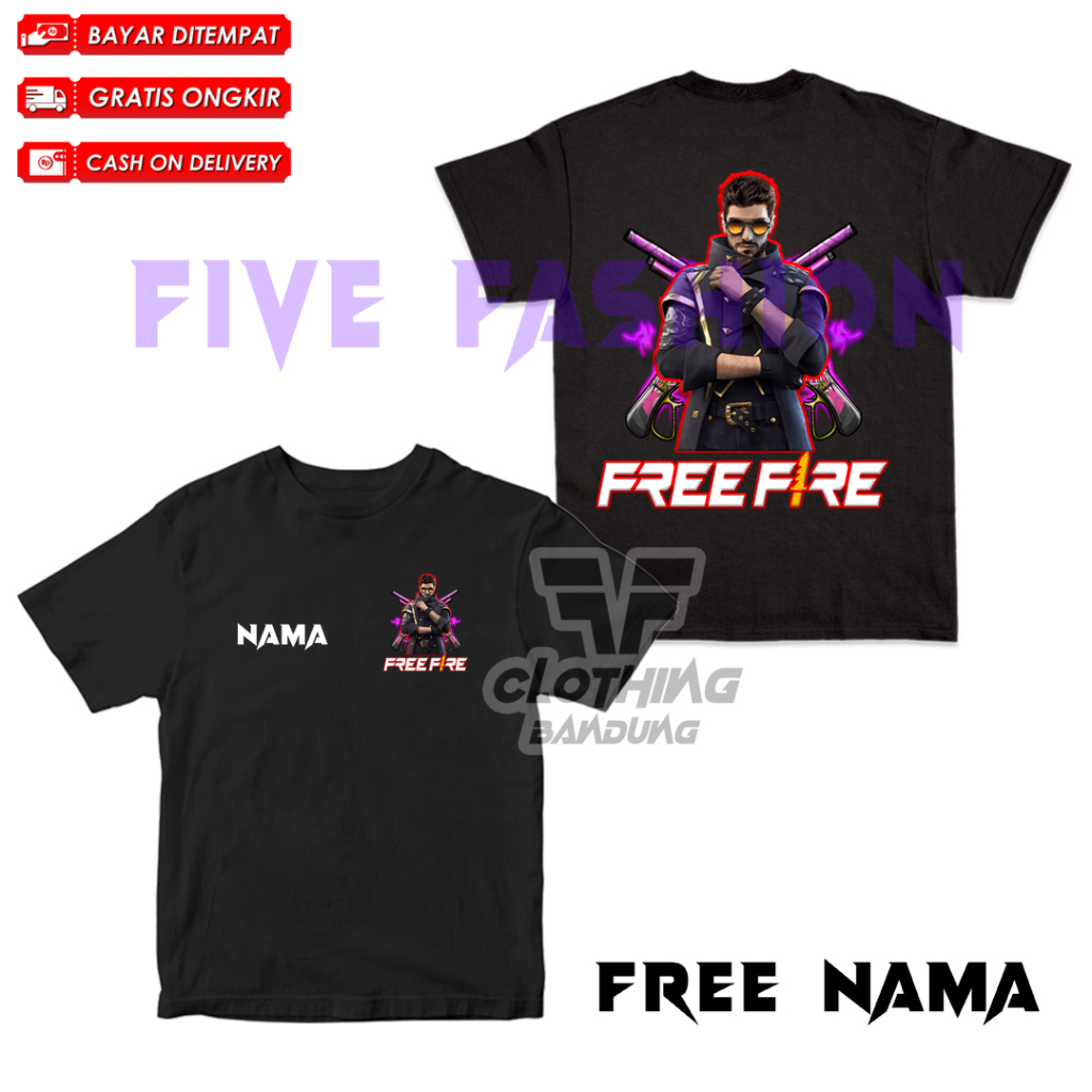 KAOS ANAK FREE FIRE KARAKTER SKIN ALOK SG RAPPER FREE NAMA BAJU FF FREE FIREE ANAK LAKI LAKI