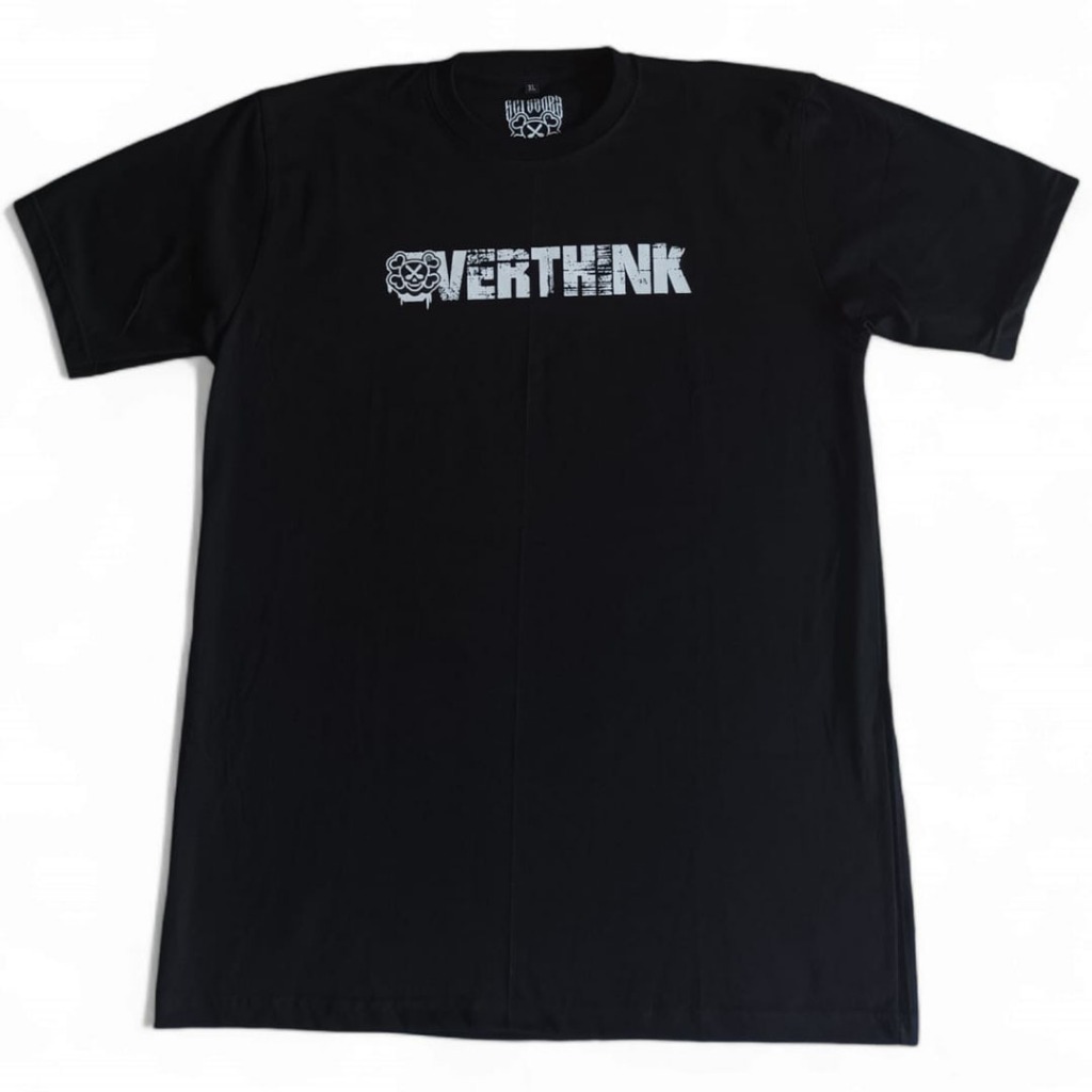 T-shirt Sc Overthink Hitam Unisex ( Scissors Apparel )