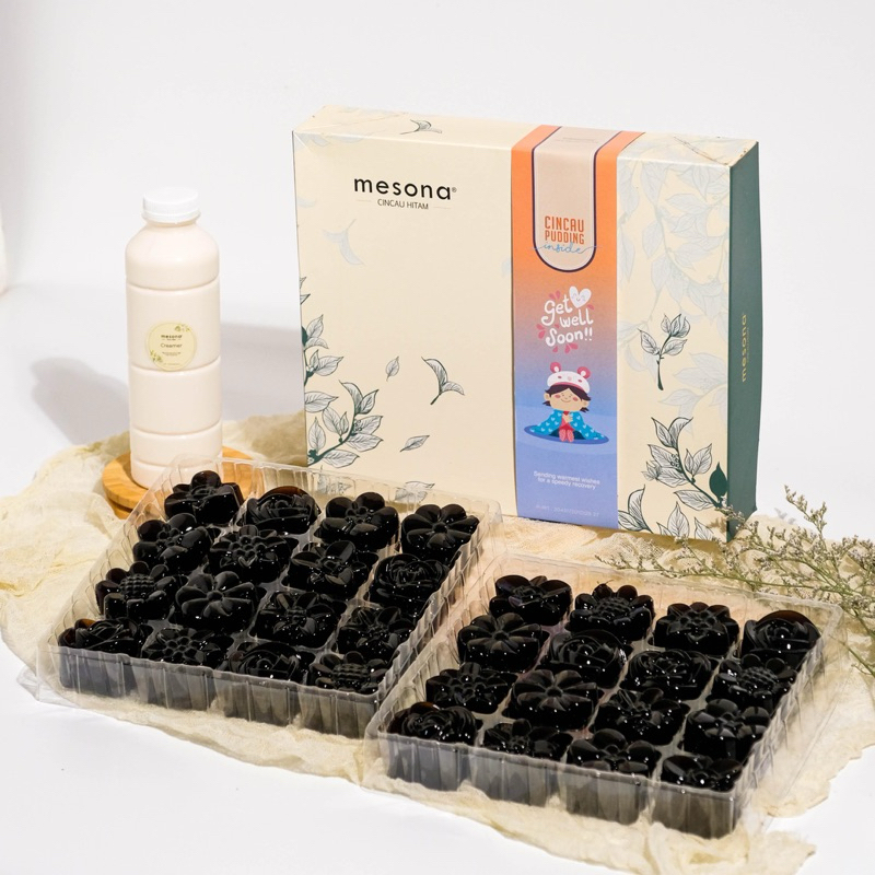 

Hampers Mesona Cincau Hitam Pudding Mini (Dengan Box)