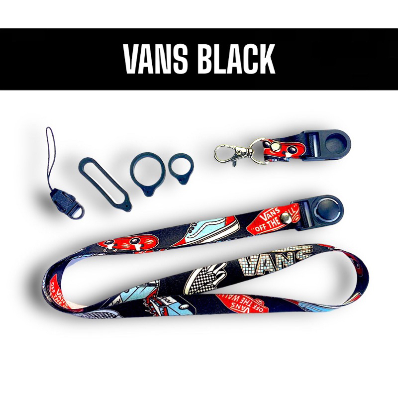 

VANS BLACK ART LANYARD GANTUNGAN HANDPHONE